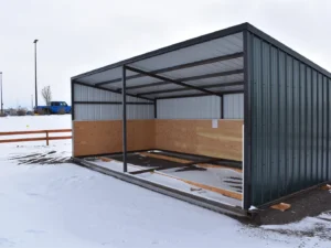 shelter 1 in greatfalls 12x24 All Steel Livestock Shelter