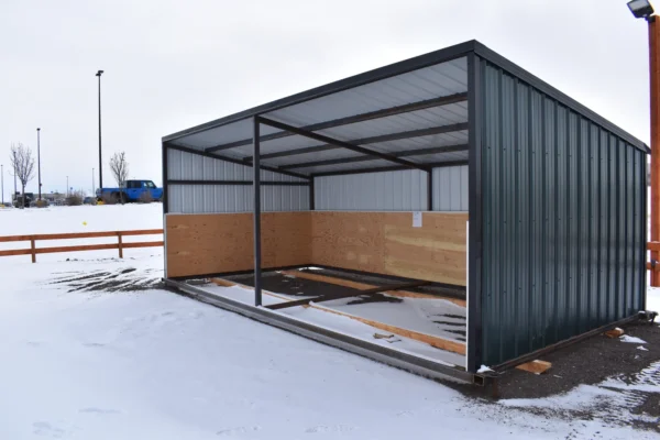 shelter 1 in greatfalls 12x24 All Steel Livestock Shelter