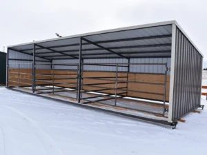shelter 2 in gf 12x36 All Steel Livestock Shelter