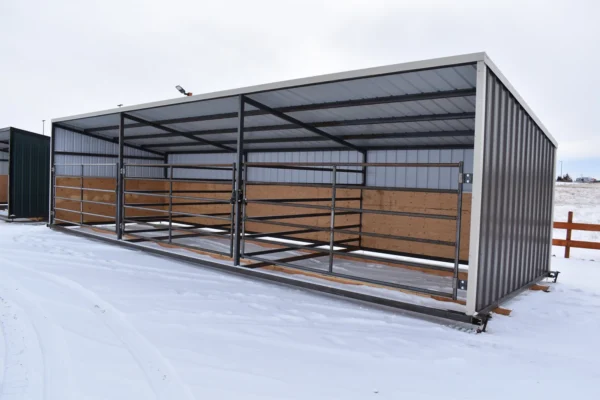 shelter 2 in gf 12x36 All Steel Livestock Shelter